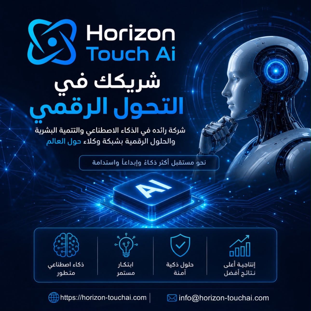 شريكك في التحول الرقمي هورايزن تج اي آي / Horizon Touch Ai